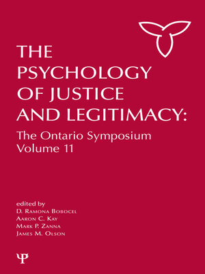 cover image of The Psychology of Justice and Legitimacy